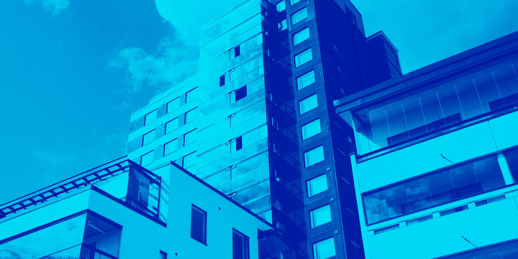 Järvenpään keskustan kerrostaloja