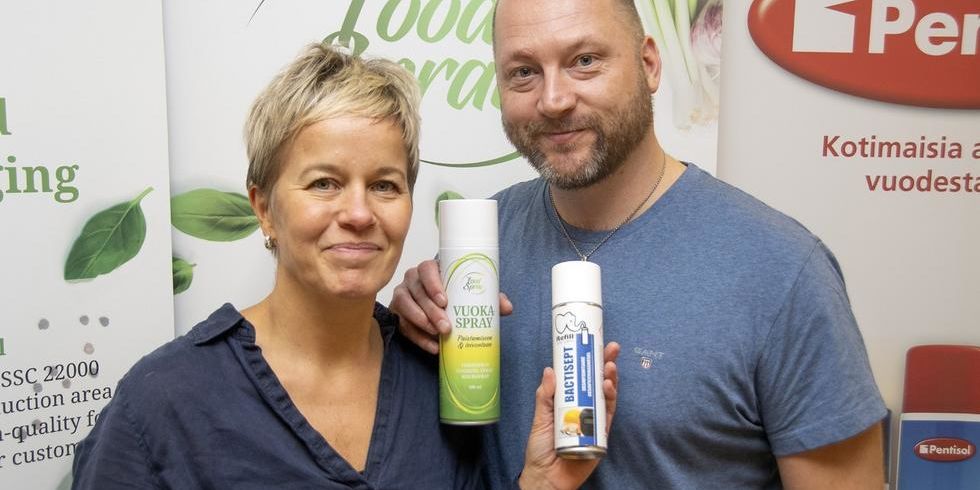The owners of Pentisol, a family business in Järvenpää, Finland
