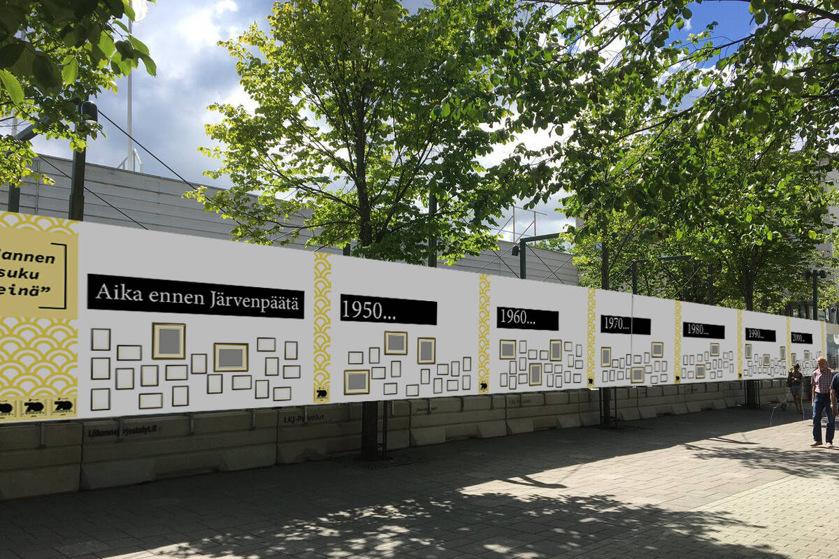 Järvenpää 70 vuotta, sukuseinän havainnekuva