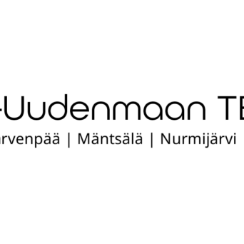 Keski-Uudenmaan TE-palvelut logo – Logo, jossa on kuusikulmainen, kolmioista koostuva kuvio. Kolmiot ovat eri väreissä: violetti, vaaleanvioletti, oranssi ja punainen. Kuvion vieressä lukee "Keski-Uudenmaan TE-palvelut" ja alla mainitaan toimialueet: Hyvinkää, Järvenpää, Mäntsälä, Nurmijärvi, Pornainen, Tuusula.