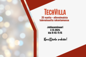 Techvilla 25 vuotta kutsu