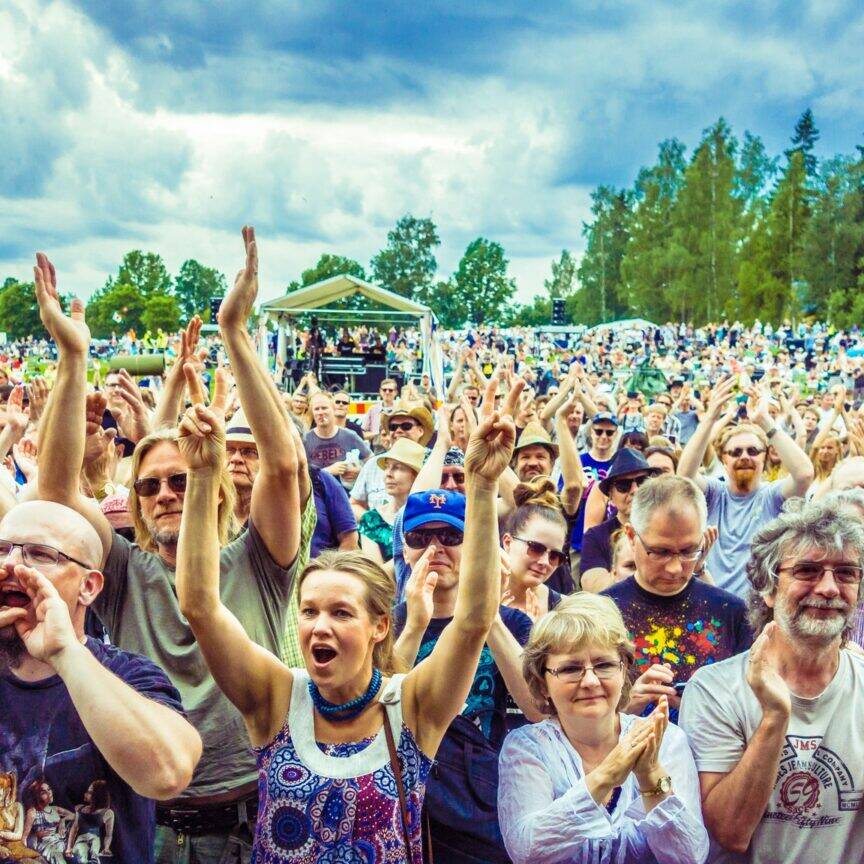 Yleisökuva puistobluesista