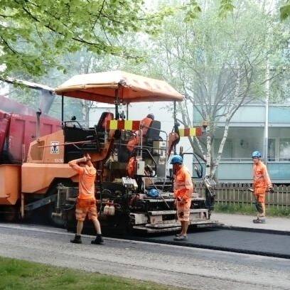 asfaltointityön teko