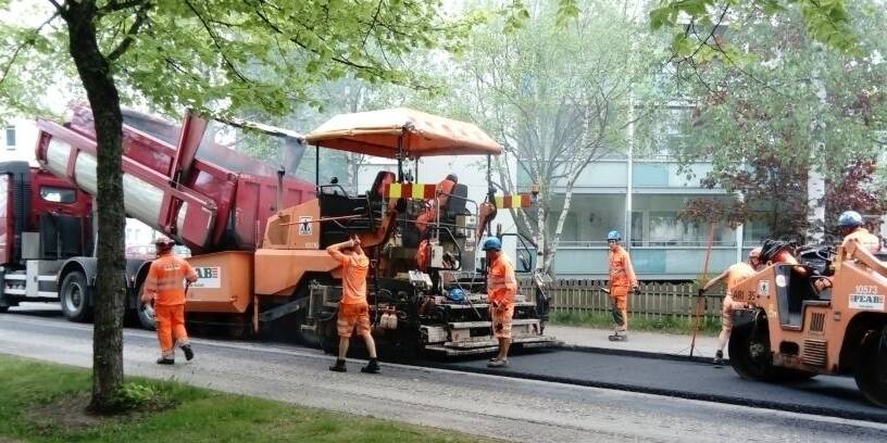 asfaltointityön teko