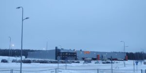 Järvenpäässä sijaitseva Postin suurvarasto