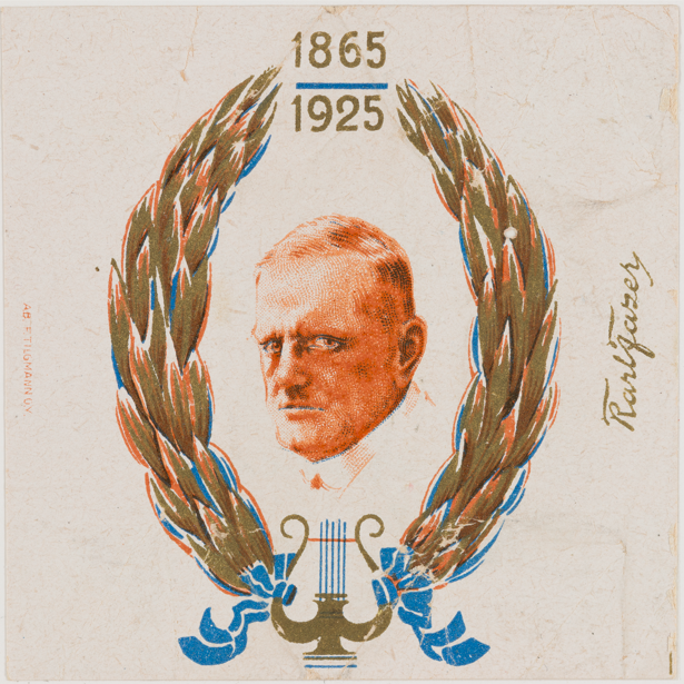 1925 Sibelius käärepaperi, yhteistyössä Karl Fazer