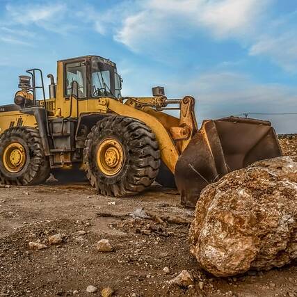 rakentaminen, traktori