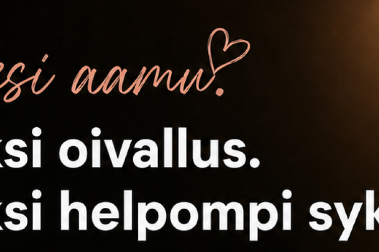 Yksi aamu 26.8. aamutilaisuuden mainos