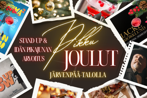 Järvenpää-talon pikkujoulupakettimainos