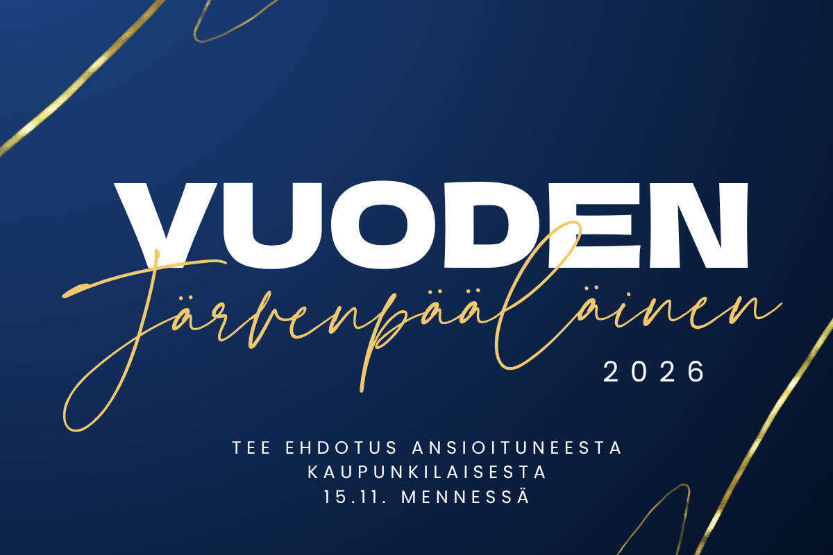 Vuoden järvenpääläinen 2026 mainos